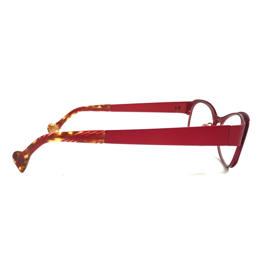 BOZ Eyeglasses Frames WENDY 7530 Matte Plum Purple Red Cat Eye 52-16.5-135